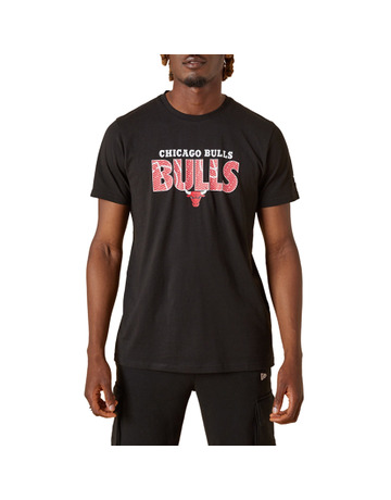 White New Era NBA Chicago Bulls Script T-Shirt