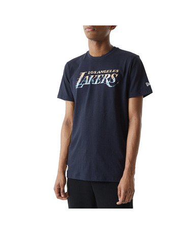 Purple New Era NBA LA Lakers Graphic T-Shirt