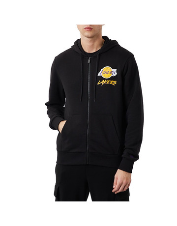 New era NBA Fz Panel Detail Los Angeles Lakers Hoodie Black