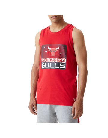 Official New Era NBA Script Chicago Bulls White Oversized Tee B9217_529  B9217_529