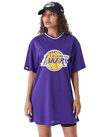 New Era NBA L.A Lakers Large Graphic Joggers Black