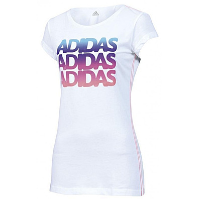 Adidas Camiseta Rainbow (blanco)