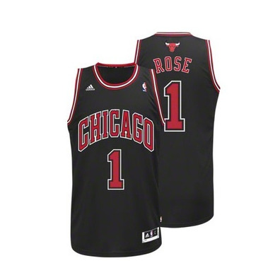 Camiseta NBA Swingman Adidas Derrick Rose Bulls (negro/rojo)