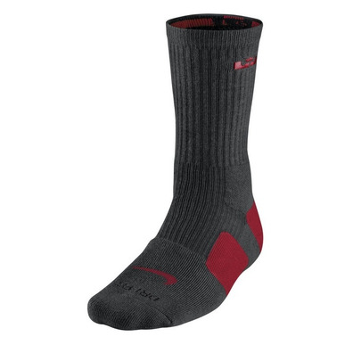 Calcetines Lebron Elite Crew (062/negro/rojo)