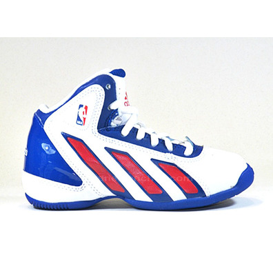 Adidas Daily Double 3 NBA Kids (blanco/azul/rojo)(35-40)