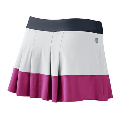 Nike Falda de Tenis para Mujer Pleated Woven (blanco/marin/rosa)