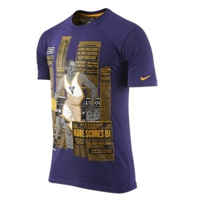 Camiseta Dri-FIT Kobe Darko (purpura/amarillo oro)