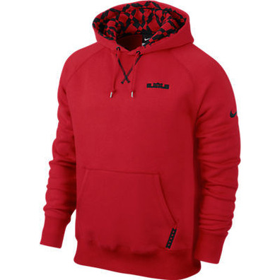 LeBron Sudadera Capucha "He Endures" Fleece (657/rojo/negro)