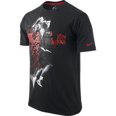 Camiseta Lebron Data Sport (010/negro/rojo)