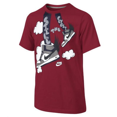 Nike Camiseta Bball Sneaker DNA (8-15 años)(654/rojo)