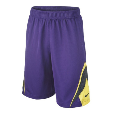 Kobe Short Knit Perforated Niño (547/purple/negro/amarillo)