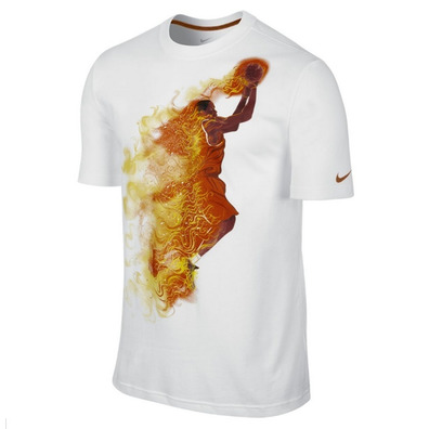 Camiseta Kevin Durant On Fire (100/blanco/dorado)