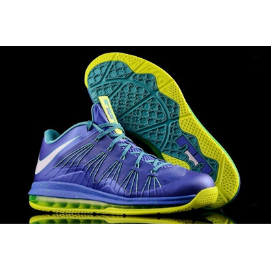 Nike Air Max Lebron X Low "Sprite" (500/azul/verde lima)