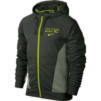 Sudadera Cap Nike Elite World Tour Full-Zip (330/verde/volt)