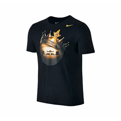 Camiseta Lebron Crown Ball (010/negro/oro)