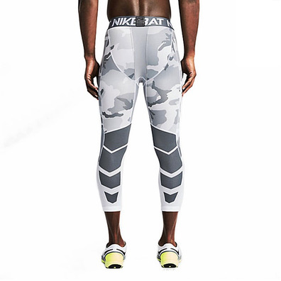 Nike Pro Hypercool Compression Woodland 3/4 (100/blanco/gris)