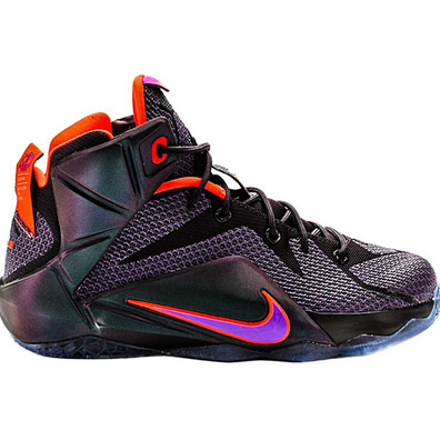 Lebron XII (GS) "Purple Cave" Niño (500/purple/turquesa/carmesí)