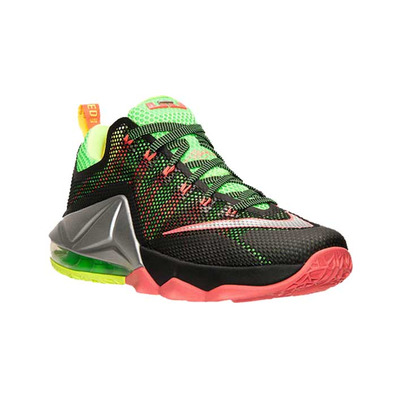 Lebron XII Low "Remix" (003/negro/volt/ blue/crimson/gris)