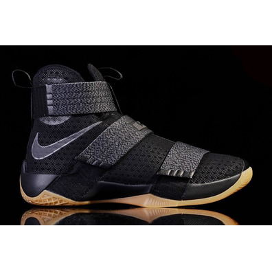 LeBron Soldier 10 SFG "Black Gum" (009/black/mtlc dark grey/gum yellow)