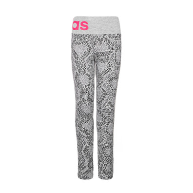 Adidas Young Girls Leggings Wardrobe Fun Cotton (gris/rosa)