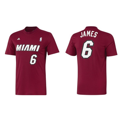 Adidas NBA Camiseta Gametime Lebron James (rojo/blanco)