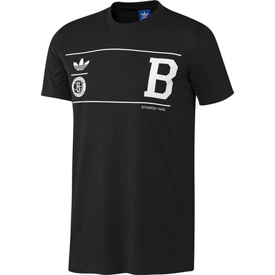 Camiseta Brooklyn Nets  (negro/blanco)