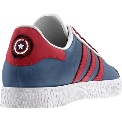 Adidas Gazelle Capitan America (30-35) (azul/rojo)