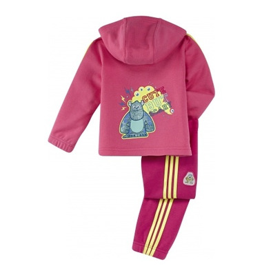 Adidas Chándal Niña Disney Monsters University (Rosa/Amarillo)