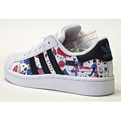 Adidas Superstar 2J Graph Niñ@ (blanco/negro)