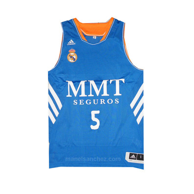 Camiseta Rudy Fernández Real Madrid Basket 13/14 (azul/blanco)