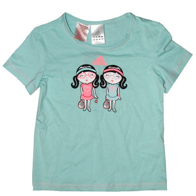 Adidas Camiseta Niña Twis (agua marina)