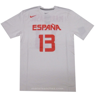 Camiseta Cubre Marc Gasol #13# España (102/blanco/rojo)