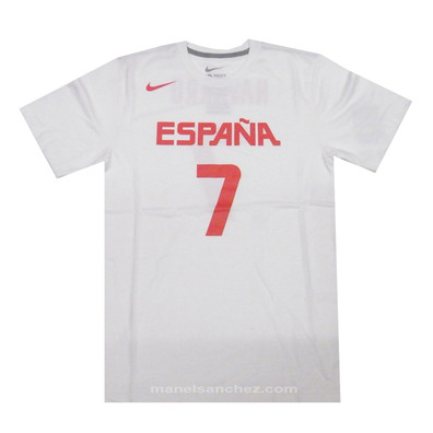 Camiseta Cubre Navarro #7# España (101/blanco/rojo)