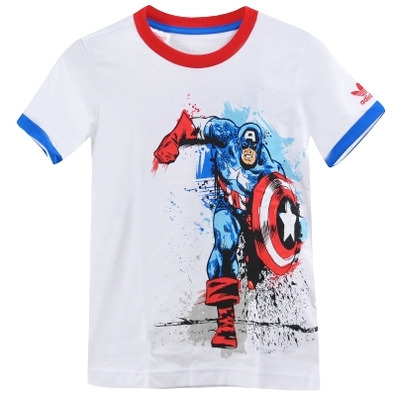 Adidas Original Capitan America Camiseta Niño (blancoazul/rojo)