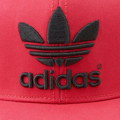 Adidas Gorra Adicolor Trefoil Flat (rojo/negro)