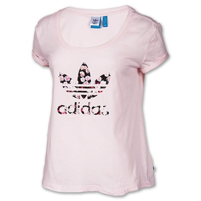 Adidas Original Camiseta Logo Rose Mujer (rosa)