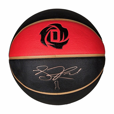 Adidas Balón D-Rose All Purpose 2 Talla 5 (negro/rojo/oro)