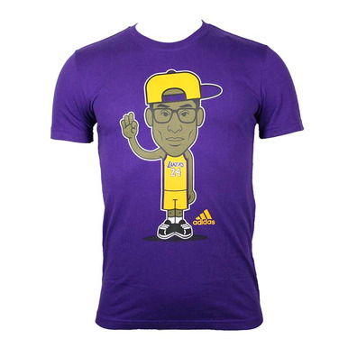 Adidas NBA Camiseta GFX Caricature Kobe (purpura)