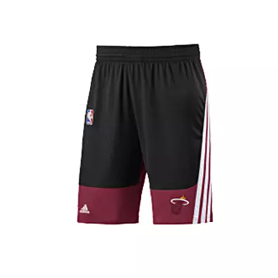 Adidas Short NBA Miami Heat (negro/granate/blanco)