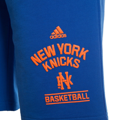 Adidas NBA Short New York Knicks Washed (azul/naranja)