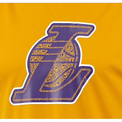 Adidas Camiseta NBA Entreno Lakers Summer Run  (amarillo/purple)