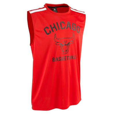 Adidas Camiseta S/M Winter Chicago Bulls (rojo)