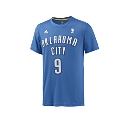 Adidas Camiseta Serge Ibaka Nº 9 GFX Twitter (azul/blanco)