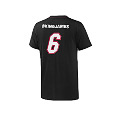 Adidas Camiseta Lebron James Nº 6 GFX Twitter (negro/blanco)