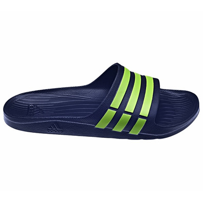 Chanclas Adidas Duramo Slide (azul/verde)