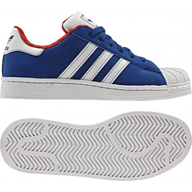 Adidas Superstar 2 J (36-40) (azul/blanco)