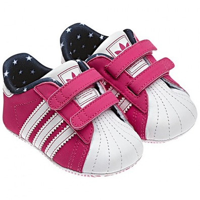 Adidas Superstar 2 Crib (rosa/blanco/azul)