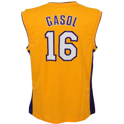 Adidas Camiseta Réplica Gasol Lakers (amarillo/purpura/blanco/)