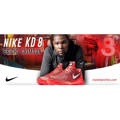 KD 8 "V-8" (610/bright crimson/blanco/negro)