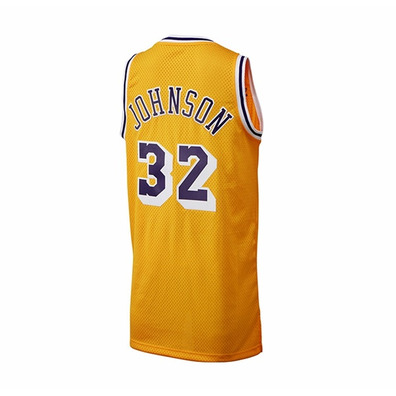 Adidas Camiseta Lakers Original Bordada Magic Johnson (amarillo)